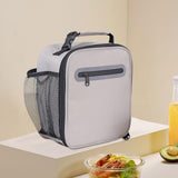 Maxbell Maxbell Picnic Tote with Zipper Food Box Storage Bag for Camping Backpacking Fishing grey