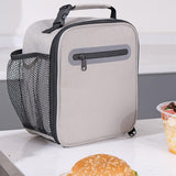 Maxbell Maxbell Picnic Tote with Zipper Food Box Storage Bag for Camping Backpacking Fishing grey