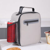 Maxbell Maxbell Picnic Tote with Zipper Food Box Storage Bag for Camping Backpacking Fishing grey