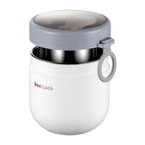 Maxbell Maxbell Soup Cup Detachable Portable Spoon Yogurt Container for Fruit Breakfast Milk White