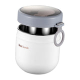 Maxbell Maxbell Soup Cup Detachable Portable Spoon Yogurt Container for Fruit Breakfast Milk White