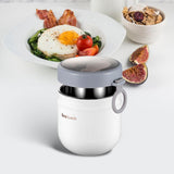 Maxbell Maxbell Soup Cup Detachable Portable Spoon Yogurt Container for Fruit Breakfast Milk White