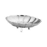 Maxbell Maxbell Steamer Basket Foldable with Handle Fruit Dish for Vegetable Meat Seafood 26.5cm