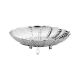 Maxbell Maxbell Steamer Basket Foldable with Handle Fruit Dish for Vegetable Meat Seafood 26.5cm