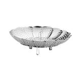 Maxbell Maxbell Steamer Basket Foldable with Handle Fruit Dish for Vegetable Meat Seafood 26.5cm