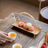 Maxbell Fruit Basket Serving Trays Appetizer Serving Plate for Picnics Bathroom Home Color A