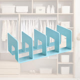 Maxbell Maxbell Bag Storage Dividers Rack Purse Organizer for Closet for Desk Home Bookshelf blue