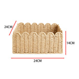 Maxbell Maxbell Sundries Basket Lightweight Dirty Clothes Basket for Food Fruits Drinks 24x24x14CM