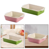 Maxbell Maxbell Ceramic Baking Dish Large Lasagna Pan Deep for Oven for Picnics Cake Camping Square