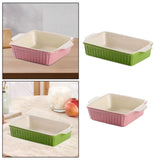 Maxbell Maxbell Ceramic Baking Dish Large Lasagna Pan Deep for Oven for Picnics Cake Camping Square