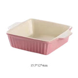 Maxbell Maxbell Ceramic Baking Dish Large Lasagna Pan Deep for Oven for Picnics Cake Camping Square