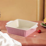 Maxbell Maxbell Ceramic Baking Dish Large Lasagna Pan Deep for Oven for Picnics Cake Camping Square