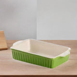 Maxbell Maxbell Ceramic Baking Dish Large Lasagna Pan Deep for Oven for Picnics Cake Camping Rectangular