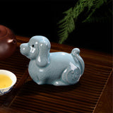 Maxbell Maxbell Ceramics Tea Pet Cute Artcrafts Animal Sculpture for Bookshelf Cafe Tea Room Dog