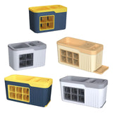 Maxbell Maxbell Serving Tray Storage Spice Rack Organizer for Dining Room Kitchen Countertop blue yellow 4 grids
