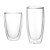 Maxbell Maxbell Double Wall Glass Cup Round Tea Cups Juice Cup Portable Insulated Coffee Mug 650ml