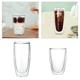 Maxbell Maxbell Double Wall Glass Cup Round Tea Cups Juice Cup Portable Insulated Coffee Mug 650ml