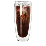 Maxbell Maxbell Double Wall Glass Cup Round Tea Cups Juice Cup Portable Insulated Coffee Mug 650ml