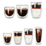Maxbell Maxbell Double Wall Glass Cup Round Tea Cups Juice Cup Portable Insulated Coffee Mug 650ml