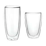 Maxbell Maxbell Double Wall Glass Cup Round Tea Cups Juice Cup Portable Insulated Coffee Mug 650ml