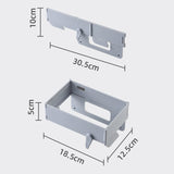 Maxbell Maxbell Portable Trash Bag Holder Trash Bag Storage Rack for Household Cabinet Doors Gray