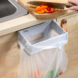 Maxbell Maxbell Portable Trash Bag Holder Trash Bag Storage Rack for Household Cabinet Doors Gray