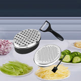Maxbell Maxbell Kitchen Cheese Grater Multiuse Vegetable Cutter for Onions Vegetables Ginger Black