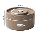 Maxbell Maxbell 2x Insulated Lunch Boxlunch Box Round Bento Box for Hiking Household Student Coffee