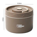 Maxbell Maxbell 2x Insulated Lunch Boxlunch Box Round Bento Box for Hiking Household Student Coffee