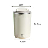 Maxbell Maxbell Stirring Mug Portable Self Mixing Coffee Mug for Hiking Gym Camping Beige