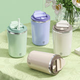 Maxbell Maxbell Stirring Mug Portable Self Mixing Coffee Mug for Hiking Gym Camping Beige