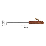 Maxbell Maxbell BBQ Meat Turner Hook Easy to Clean Meat Hook for Sausages BBQ Grill Flipping 31.8cmx3.7cm