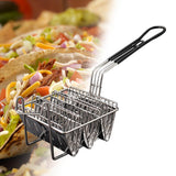 Maxbell Taco Basket Tortillas Taco Shell Deep Fryer Basket for Snack Bar Coffee Shop