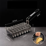 Maxbell Taco Basket French Fries Taco Shell Deep Fryer Basket for Kitchen Restaurant