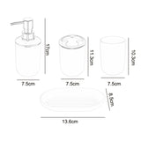 Maxbell Maxbell Bathroom Accessories Housewarming Gift Toothbrush Holder for Bathroom Vanity Gray