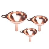 Maxbell Maxbell 3x Kitchen Funnel Set Filling Bottles Cooking Food Funnel Solid Particle Oil Rose Gold