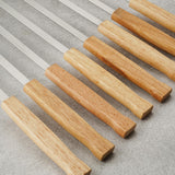 Maxbell Maxbell 8x Metal Skewers for Grilling BBQ Barbecue Sticks for Chicken Prawn Grilling