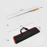 Maxbell Maxbell 8x Metal Skewers for Grilling BBQ Barbecue Sticks for Chicken Prawn Grilling