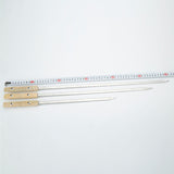 Maxbell Maxbell 10Pcs Kabob Skewers Stainless Steel BBQ Accessory for Sausages Meat Hot Dogs 40cm