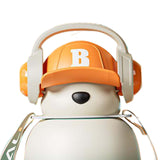 Maxbell Water Bottle 22oz Cute Large Wide Mouth Training Cup for Office Boys Outdoor green