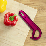 Maxbell Maxbell Multifunctional Bottle Opener Portable Lid Opener for Party Restaurants Home rose red