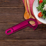 Maxbell Maxbell Multifunctional Bottle Opener Portable Lid Opener for Party Restaurants Home rose red