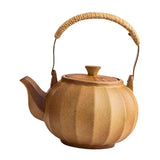 Maxbell Maxbell 500ml Ceramic Teapot Pumpkin Multipurpose Tea Infuser for Kitchen Restaurant