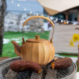 Maxbell Maxbell 500ml Ceramic Teapot Pumpkin Multipurpose Tea Infuser for Kitchen Restaurant