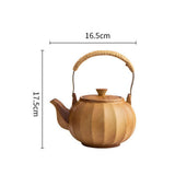 Maxbell Maxbell 500ml Ceramic Teapot Pumpkin Multipurpose Tea Infuser for Kitchen Restaurant