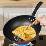 Maxbell Skillet with Lid Induction Cooktop Stir Fry Kitchen Flat Bottom Stir Fry Wok