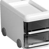 Maxbell Maxbell Desktop Organizers Cartoon Multipurpose Table Display Stand for Office Dorms White