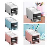 Maxbell Maxbell Desktop Organizers Cartoon Multipurpose Table Display Stand for Office Dorms White