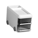 Maxbell Maxbell Desktop Organizers Cartoon Multipurpose Table Display Stand for Office Dorms White