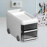 Maxbell Maxbell Desktop Organizers Cartoon Multipurpose Table Display Stand for Office Dorms White